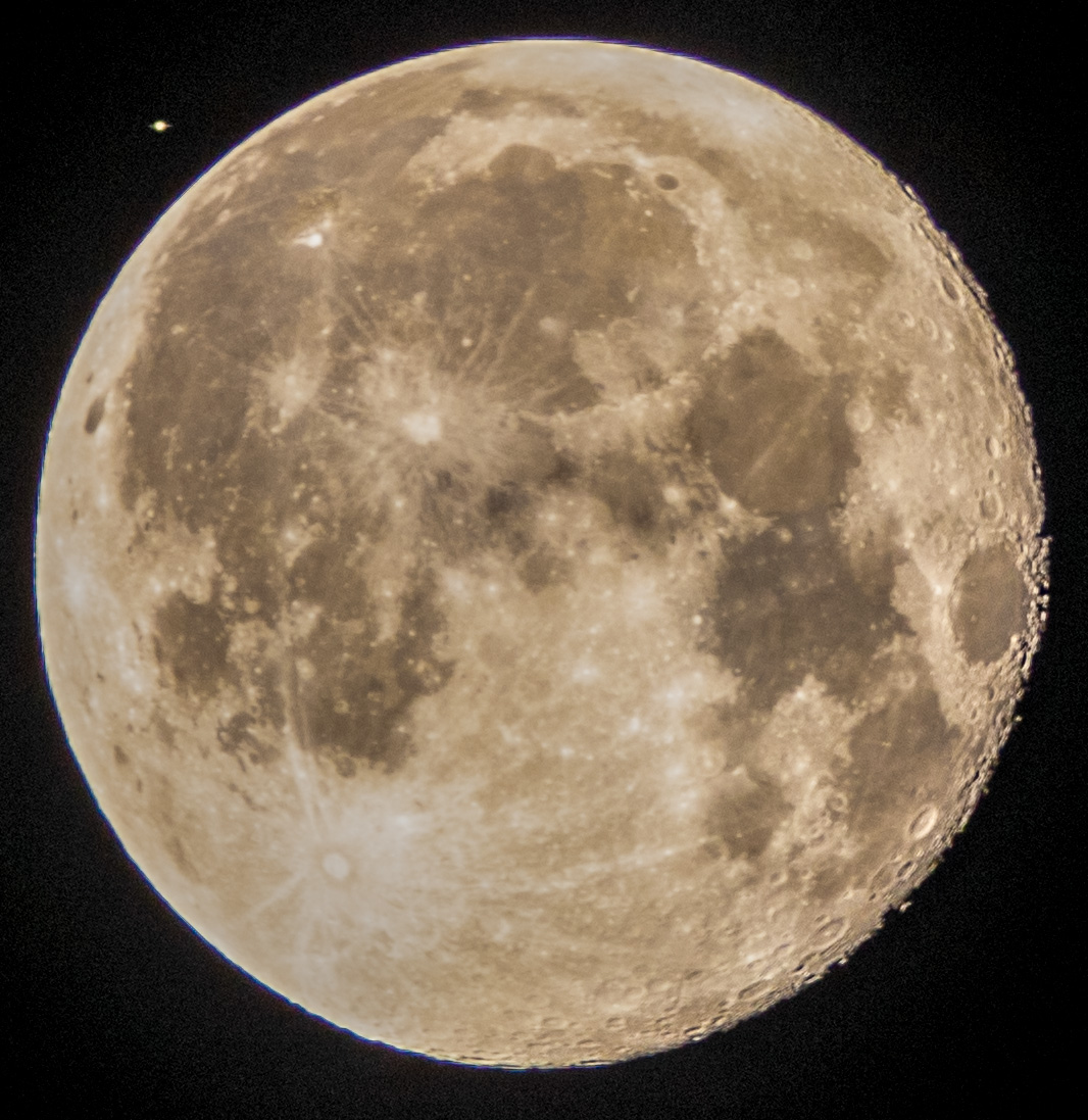 The Moon and Saturn